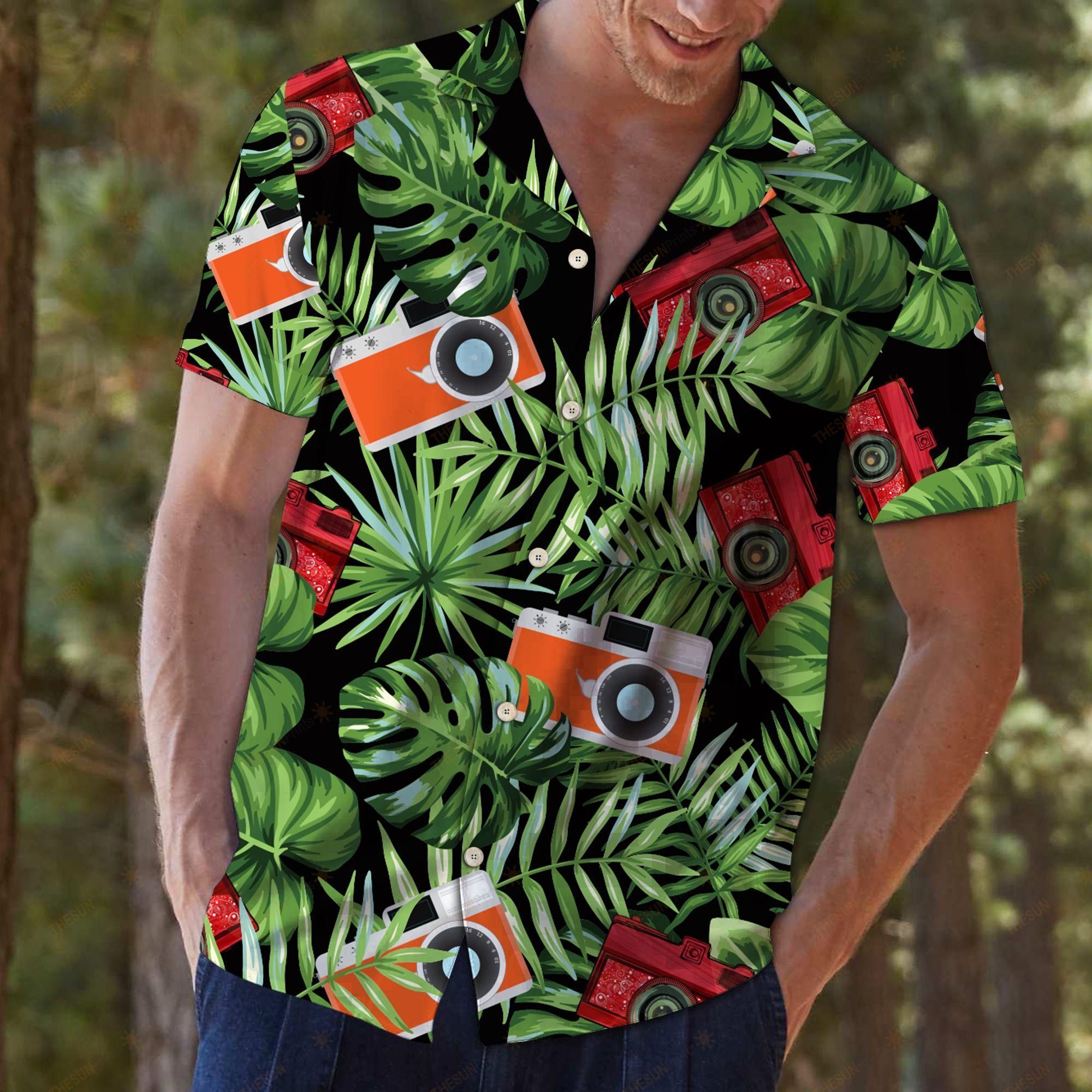 Photograph Green Tropical Hawaiian Shirt Ha93822