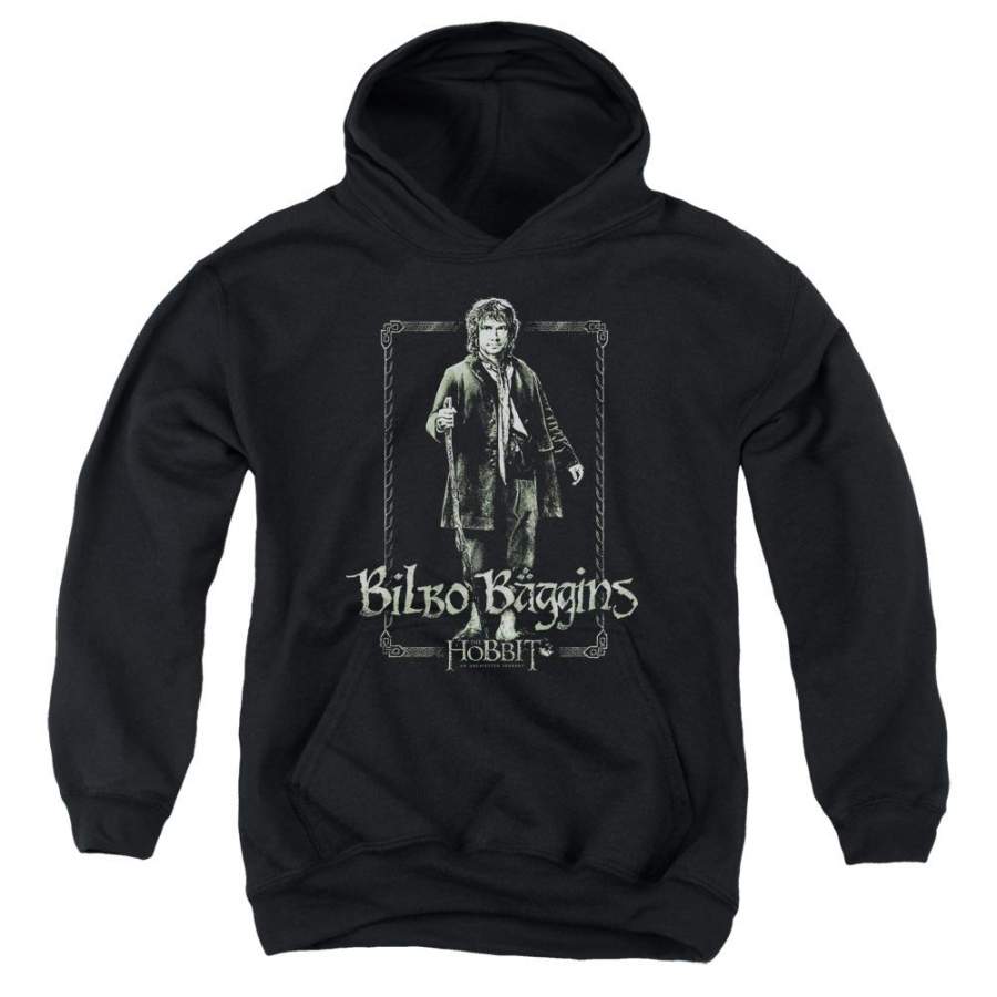 The Hobbit Bilbo Stare Youth Hoodie (Ages 8-12)