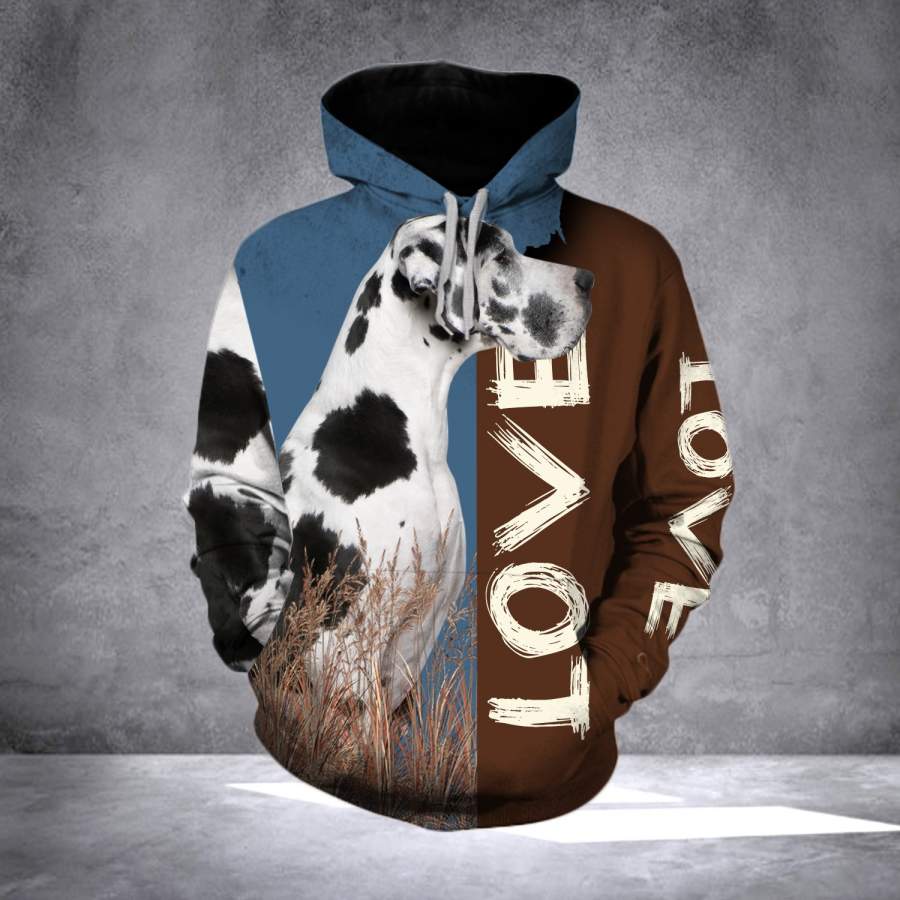 DL GREAT DANE DOG LOVE LHB – 3D PRINT