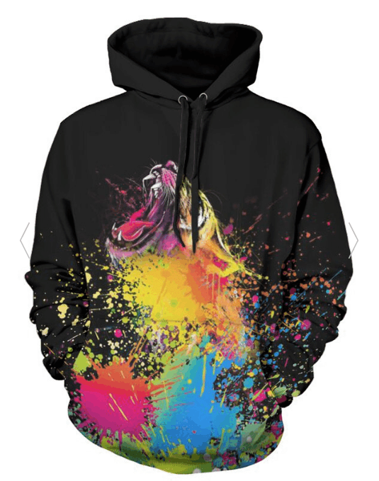 Tiger Painting Hoodie Bt02