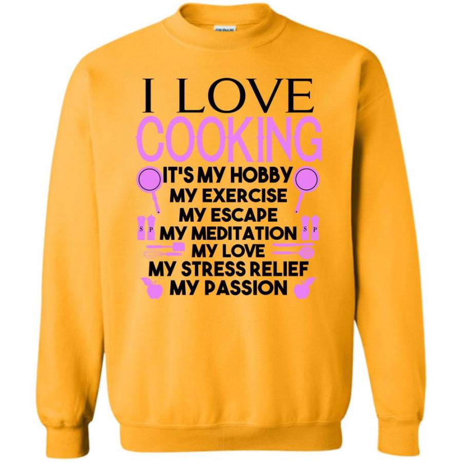 I Am A Coolest Chef T Shirt, I Love Cooking It’s My Hobby Sweatshirt