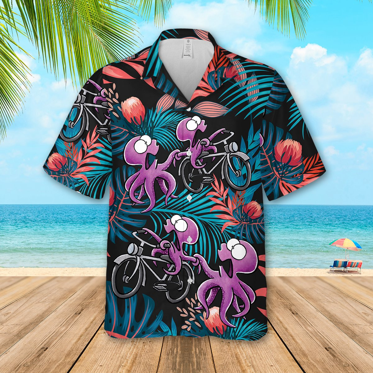 Octopus Hawaii Beach Shirt 05 Ha6332