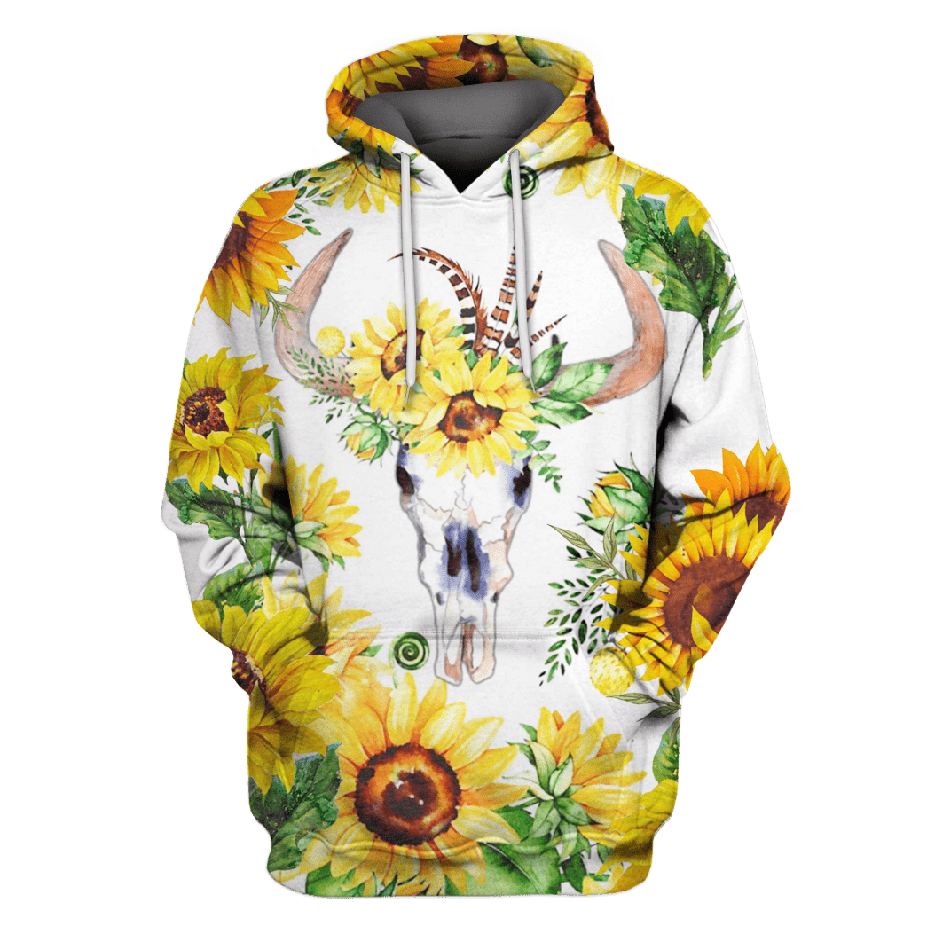 Cow Sun Flower T-Shirts – Zip Hoodies Apparel