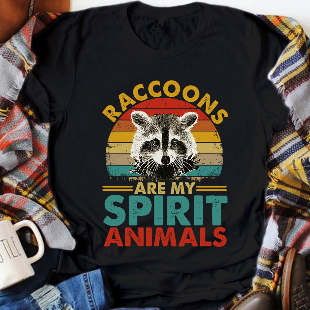 Raccoons Are My Spirit Animal Vintage T Shirt