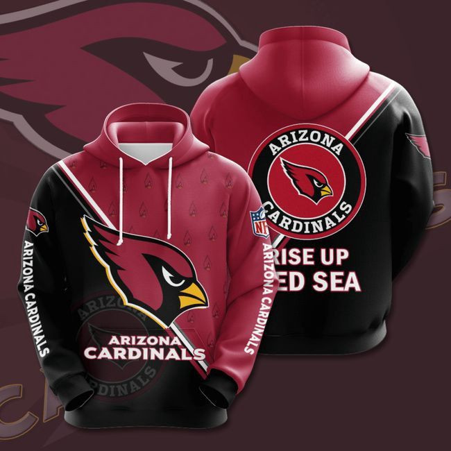 Arizona Cardinals Long Sleeve 5 Unisex 3D Hoodie Gift For Fans