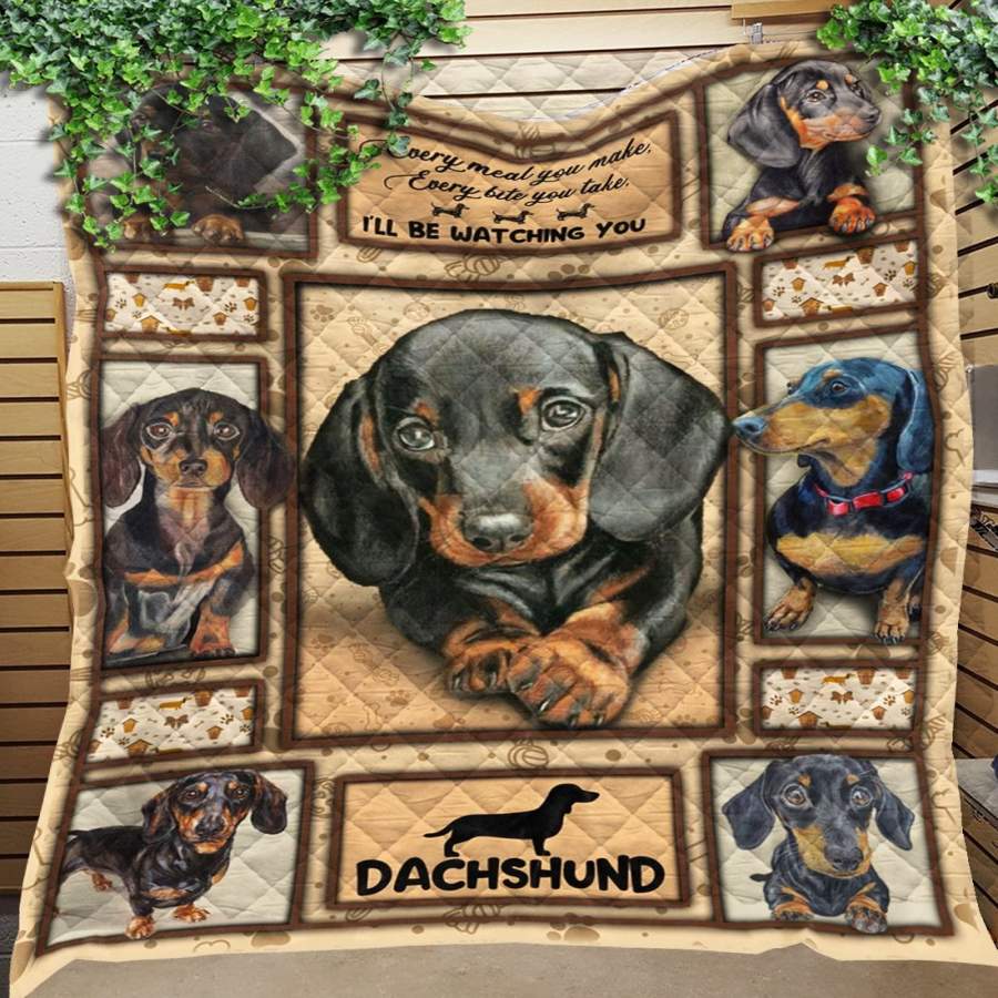 Custom Blanket Dachshund Puppy 3D Blanket – Quilt Blanket