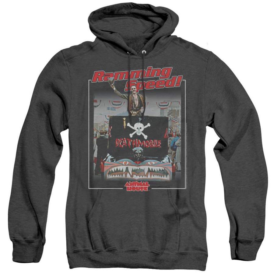 Animal House Ramming Speed Heather Mens Hoodie Black