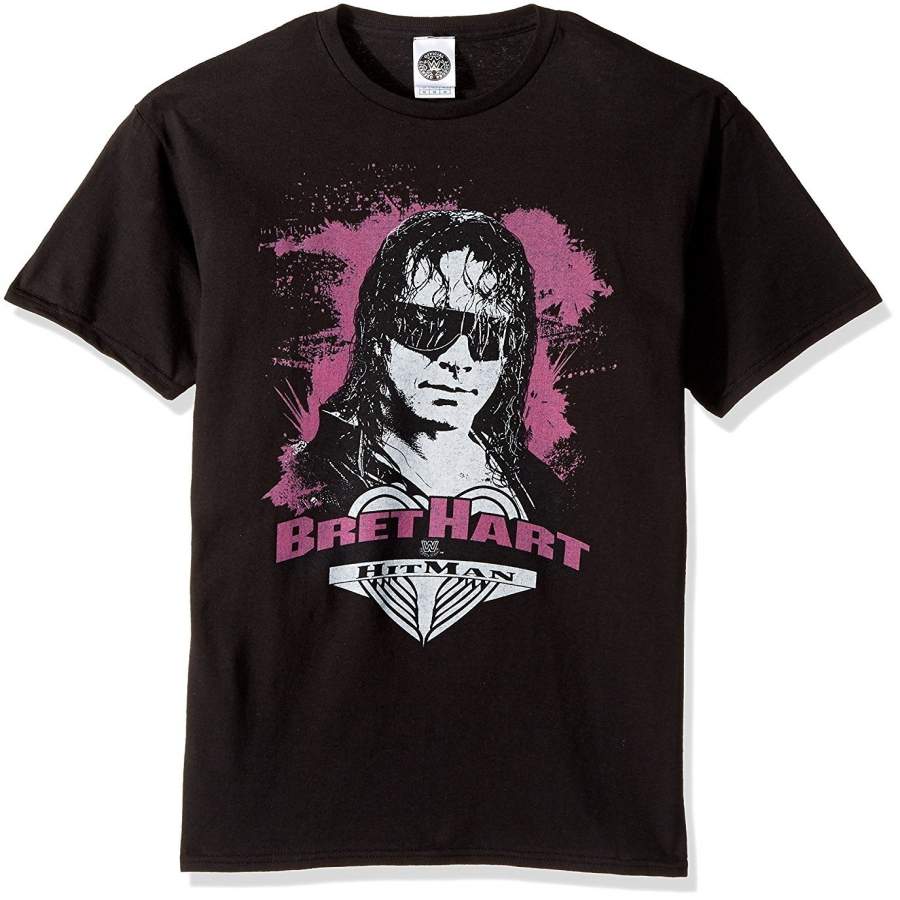 Men’S Bret Hart Vintage Short Sleeve T-Shirt Mens Fitness T-Shirt