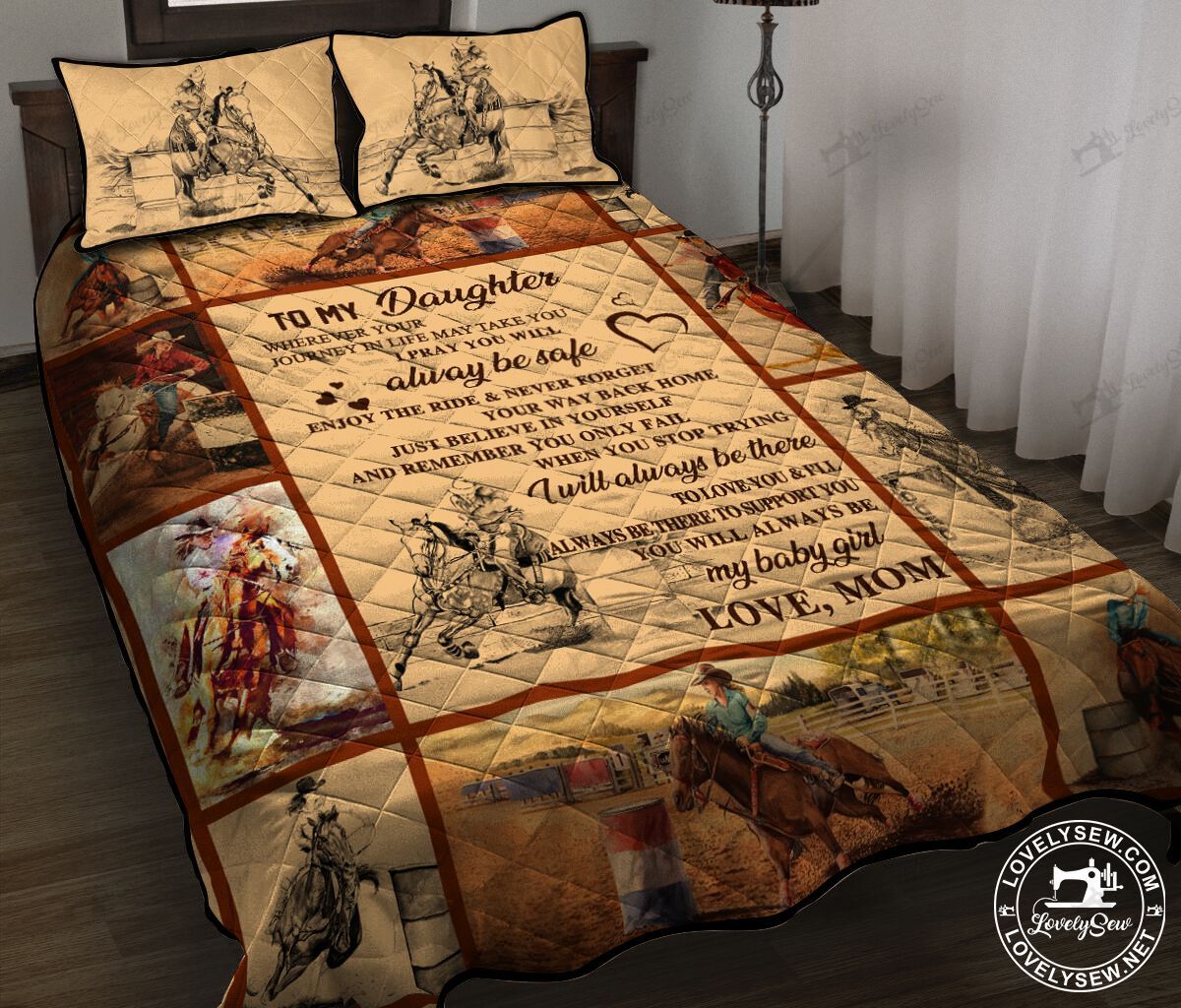 Barrel Racing To My Daughter Bed Set & Quilt Blanket Bie21101202-Biq21101202