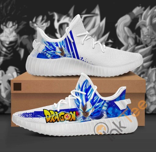 Super Vegeta Dragon Ball Custom Shoes Personalized Name Yeezy Sneakers