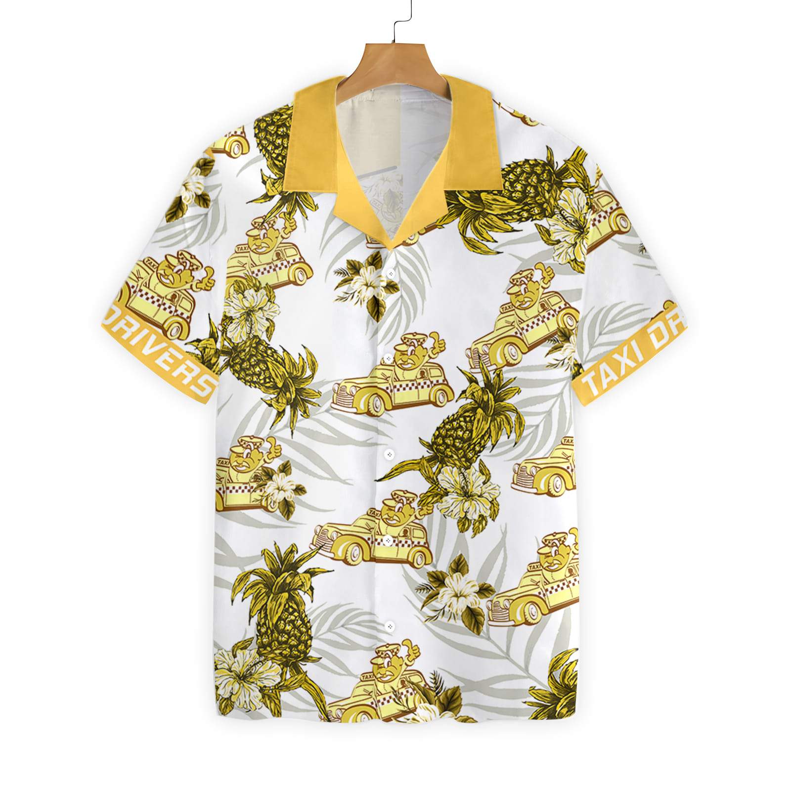 Taxi Drivers Pineapple Seamless Pattern 1712 Custom Hawaii Shirt Ha102022