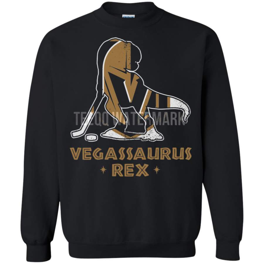 AGR VEGASSAURUS Rex Vegas Golden Knights T-Rex Hockey Sweatshirt