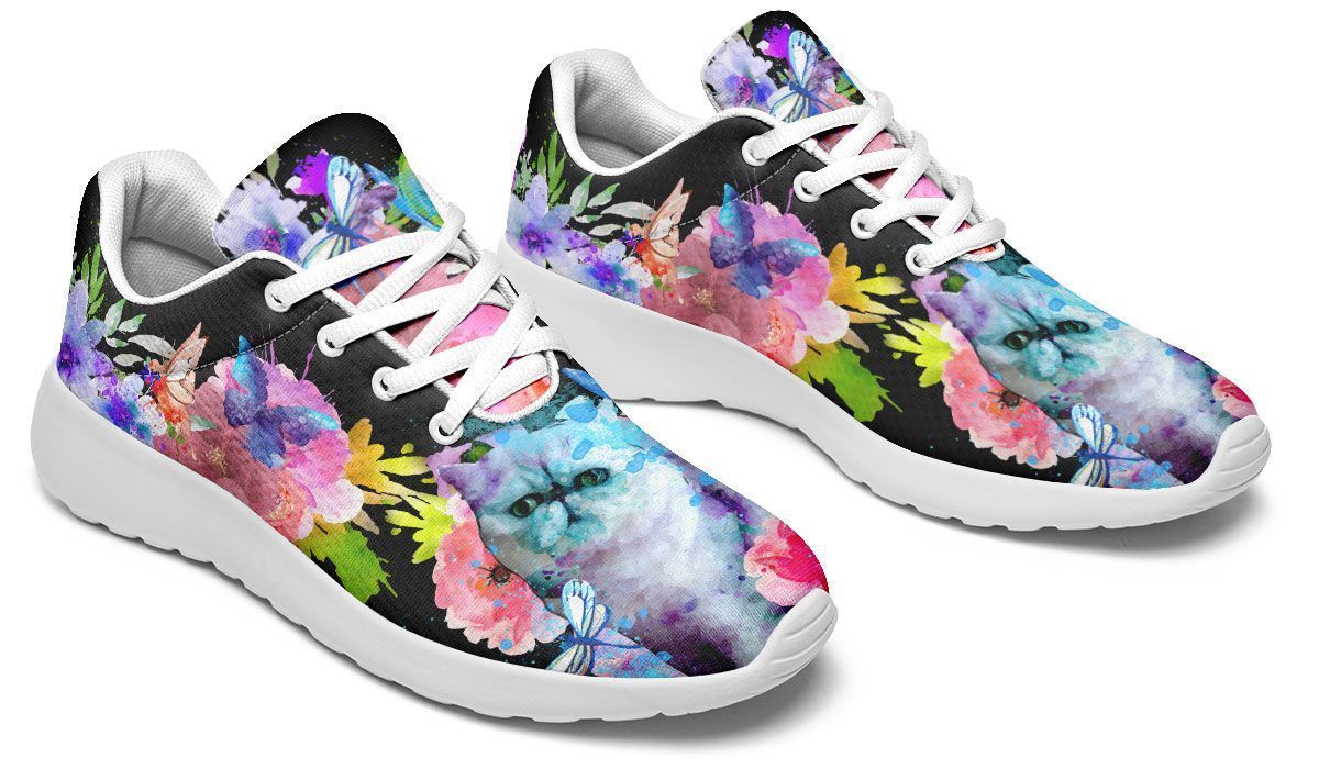 Watercolor Persian Exotic Running Shoes Sport Sneakers