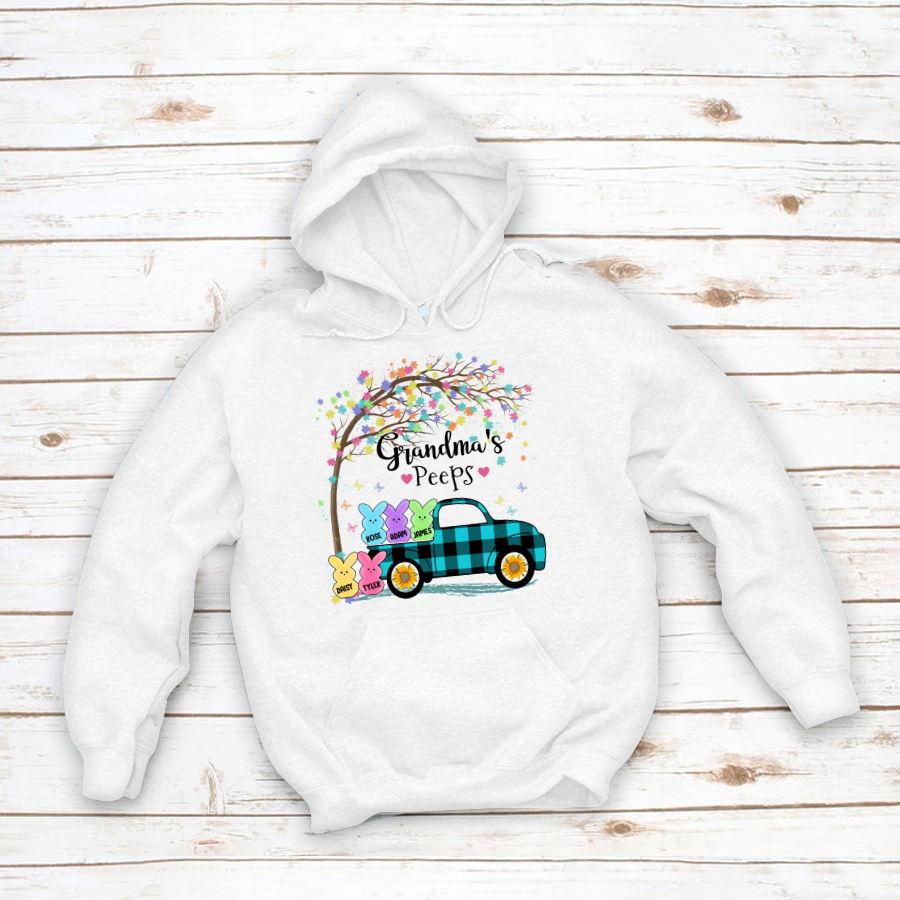 Personalized Grandma Peeps Easter Hoodie