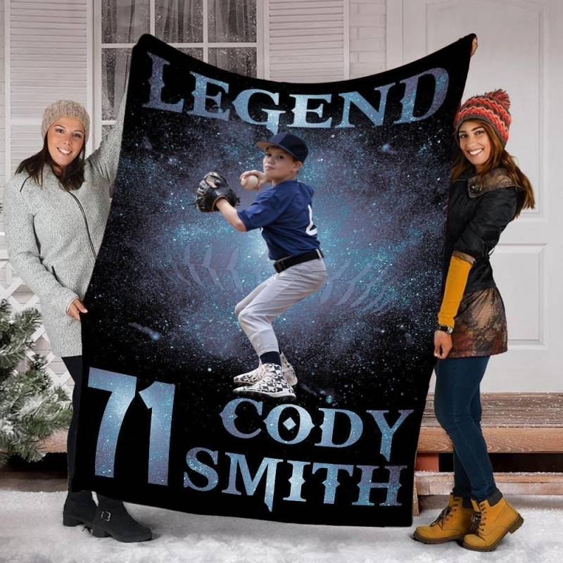 Baseball Legend Customized Blanket