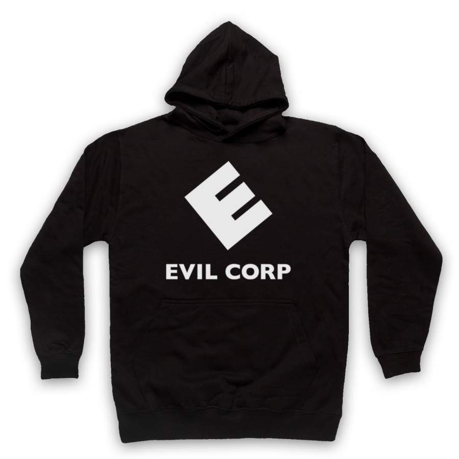 EVIL CORP UNOFFICIAL MR ROBOT CYBER CRIME LOGO BANK ADULTS & KIDS HOODIE 