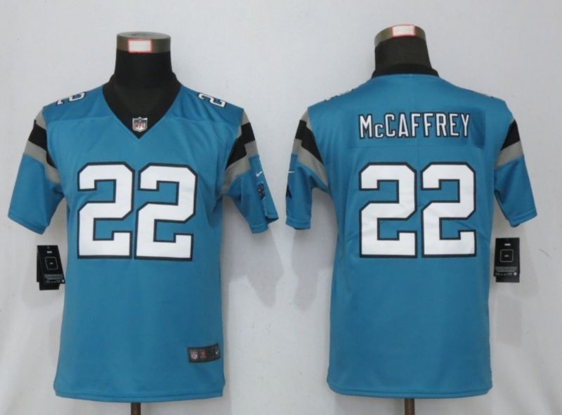 Carolina Panthers Christian Mccaffrey #22 NFL 2020 Blue Jersey