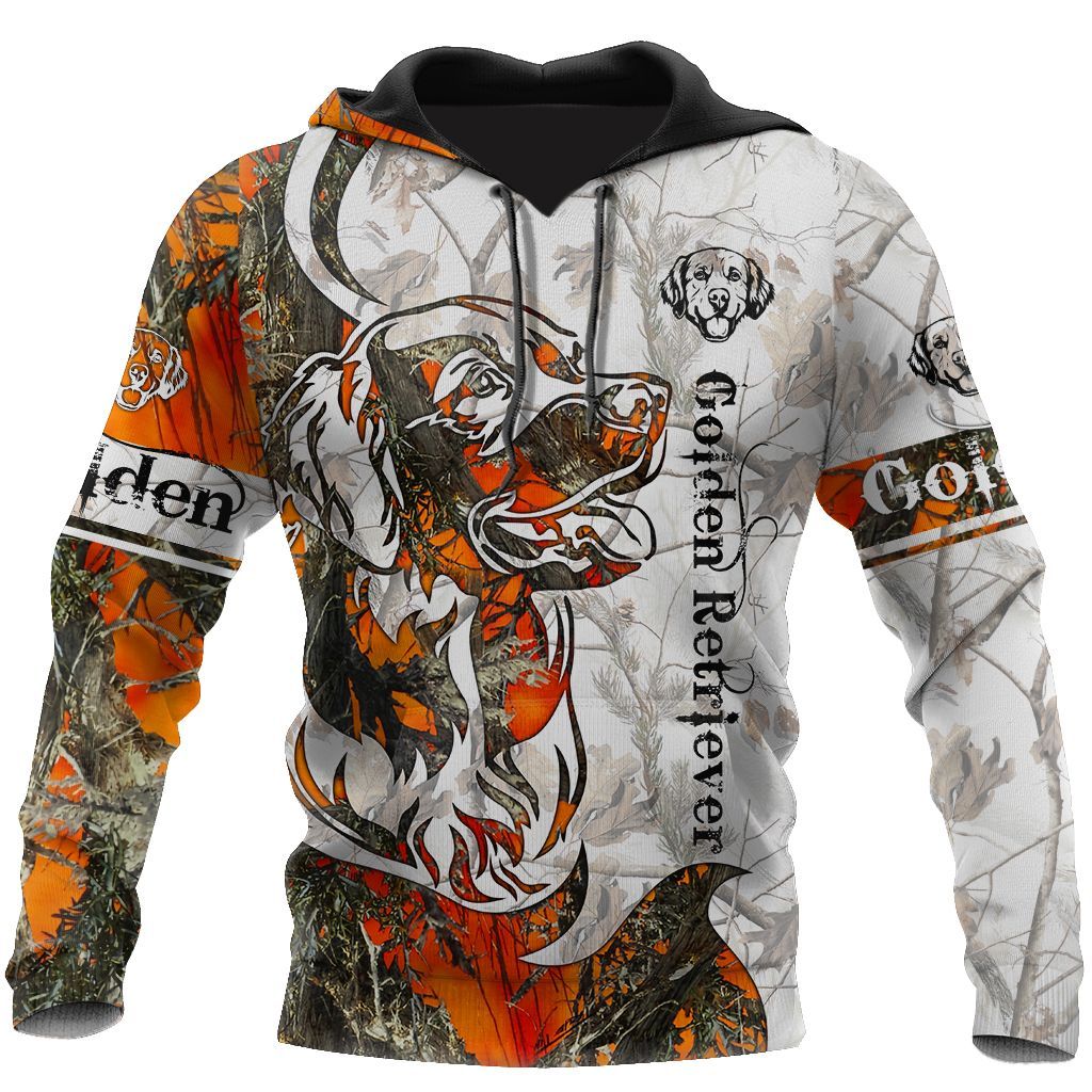 Golden Retriever Camo HOODIE QQ TDT172008A21BC