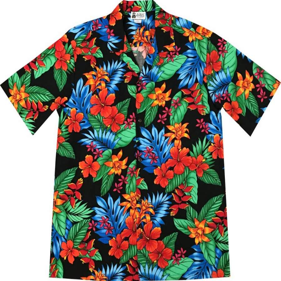 Jungle Dream Black Hawaii Shirt Ha32615