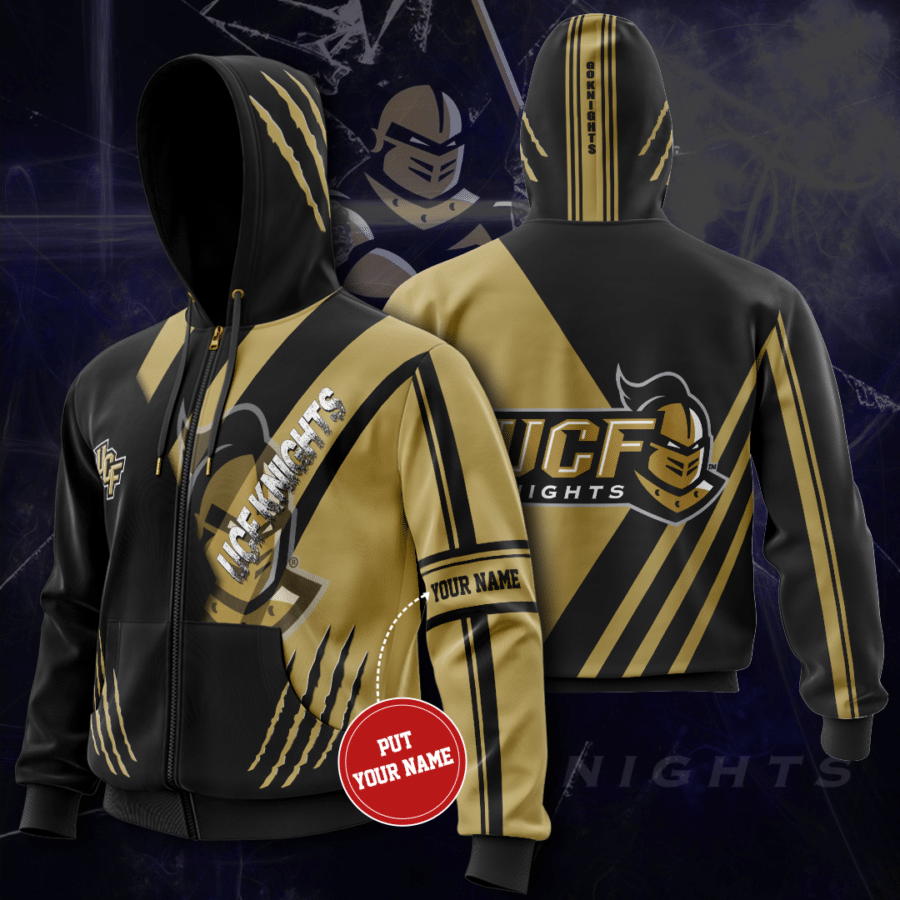 Personalized Ucf Zip-Up Hoodie