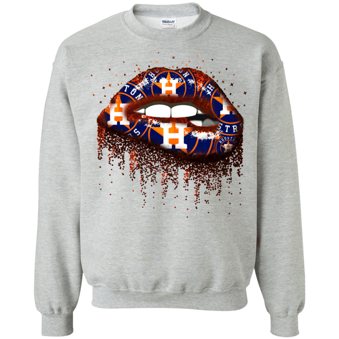 Order Sexy Houston Astros  Lips For Baseball Lovers shirt SweatShirt