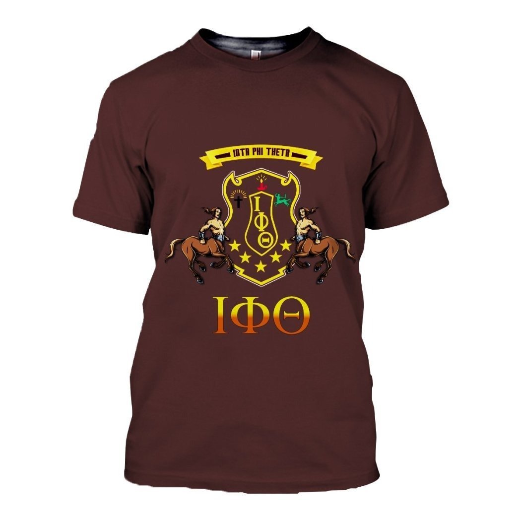 Greek Life T-Shirt – Iota Phi Theta Centaurs And Shield T-Shirt J5