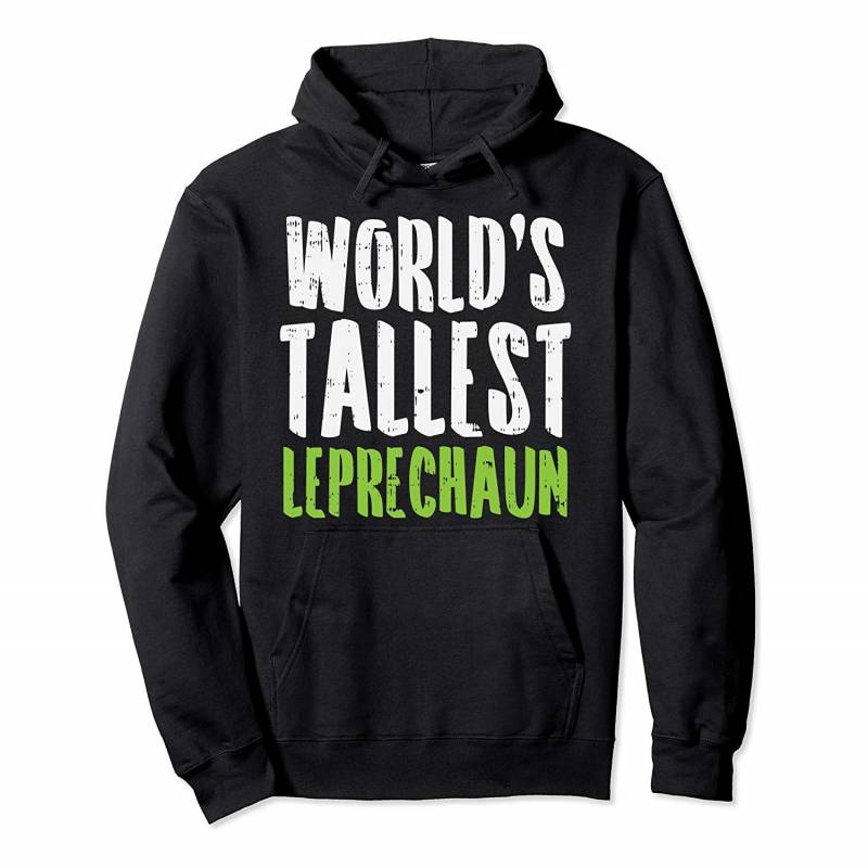 Worlds Tallest Leprechaun Funny St Patricks Day Basketball Pullover Hoodie