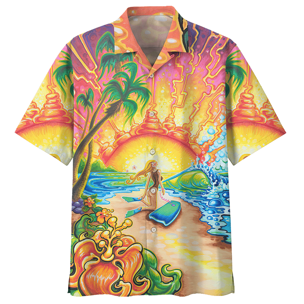 Surfing Colorful Amazing Design Unisex Hawaii Shirt For Men And Women Ha64676