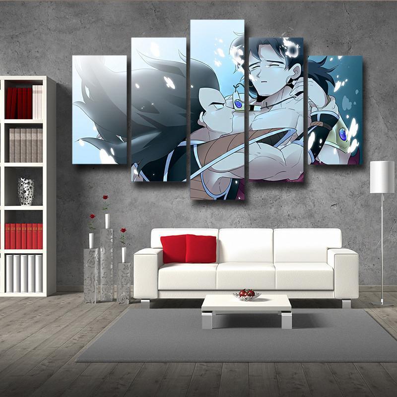 Dragon Ball Broly Bardock Shounen 5Pc Wall Art Decor Posters Canvas Prints Animood Collections