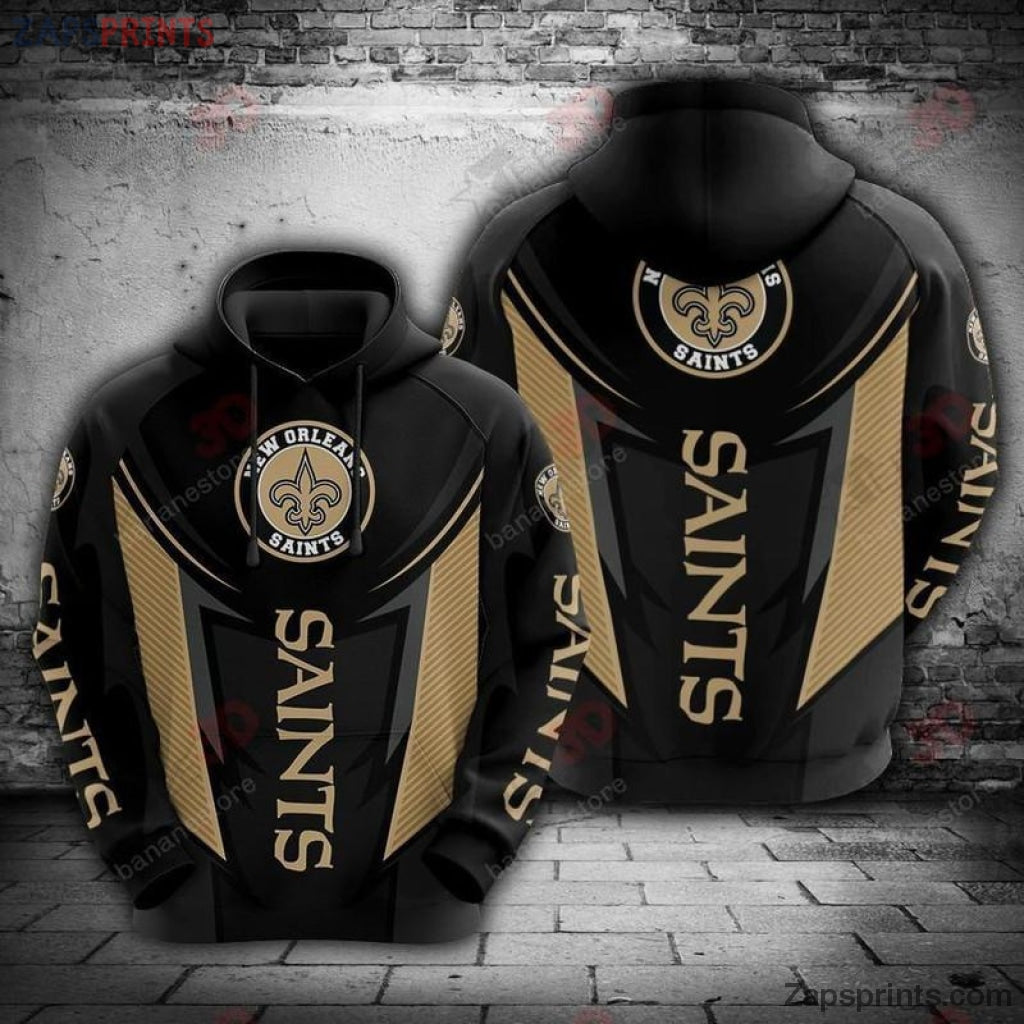 New Orleans Saints 3 D Hoodie V2 Gift For Fan Football Lovers