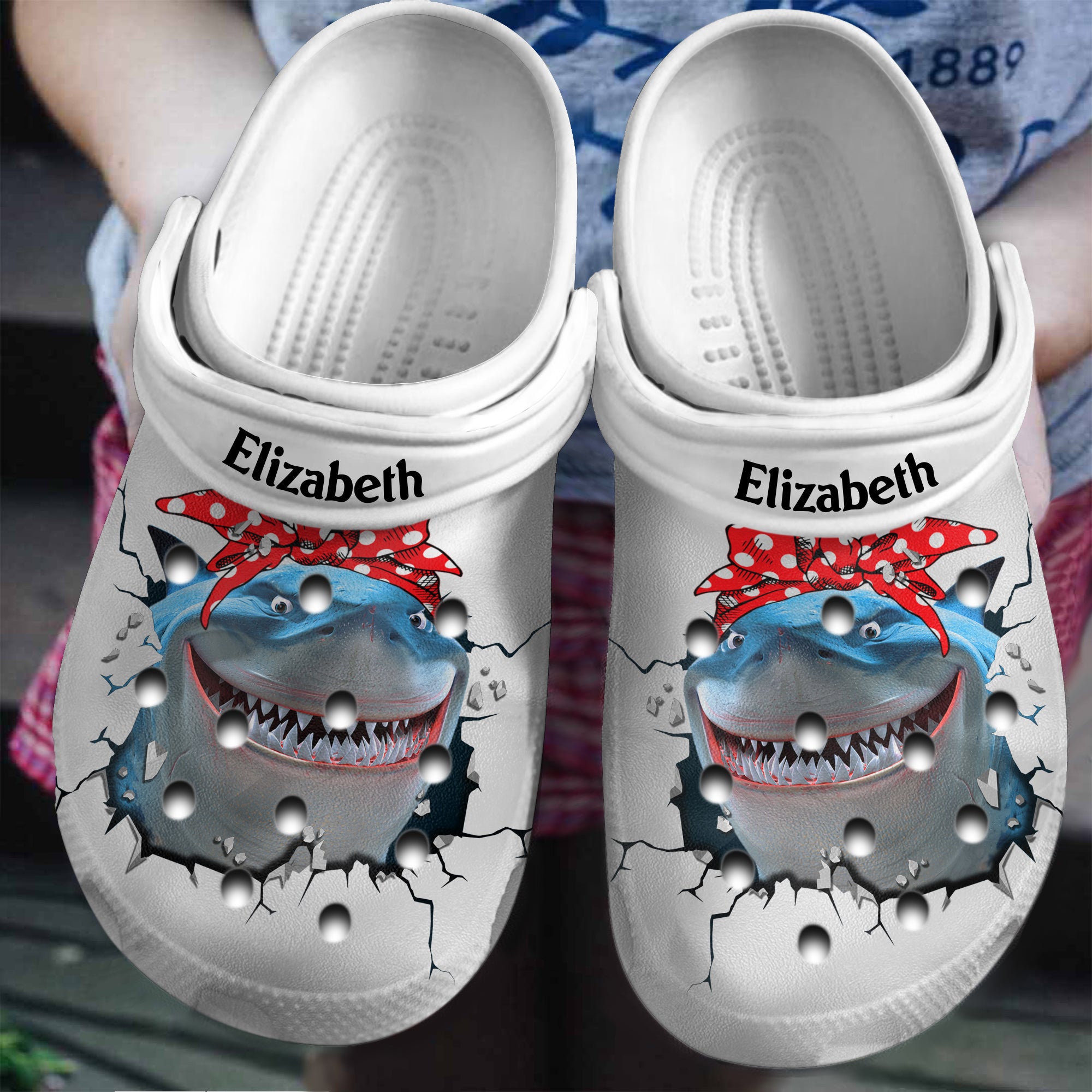 Shark Mom Personalized Clogs Shoes