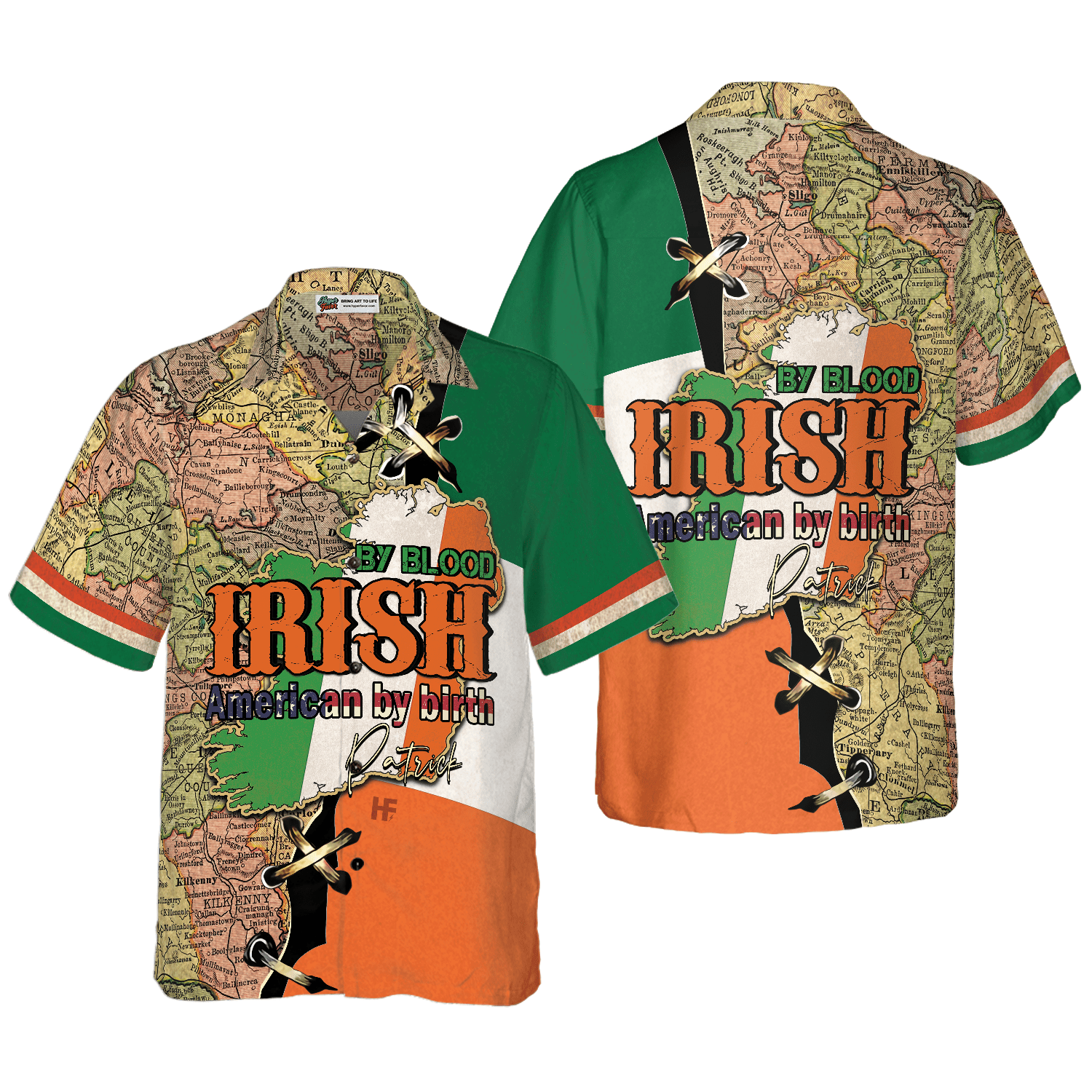 Irish By Blood American By Birth Custom Hawaiian Shirt