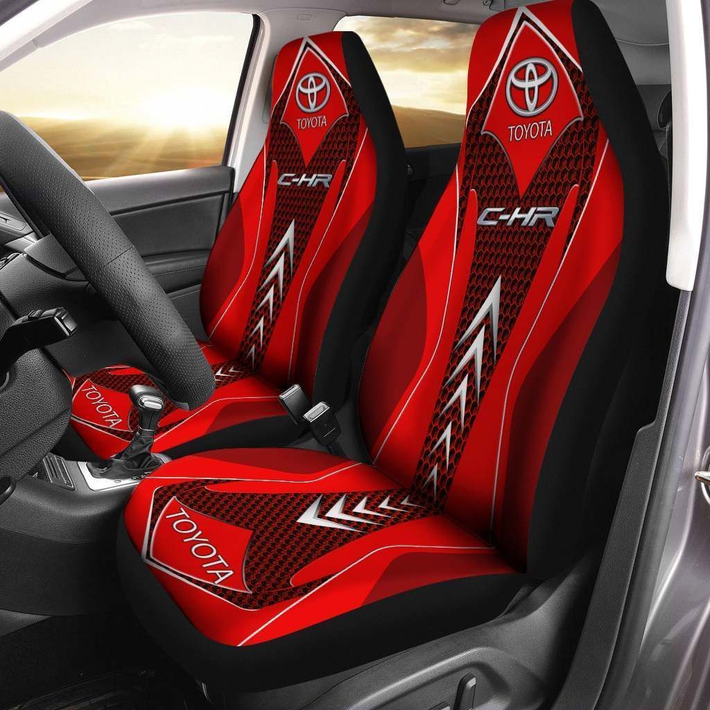 Toyota C-Hr Lph-Ht Car Seat Cover (Set Of 2) Ver 1 (Red)