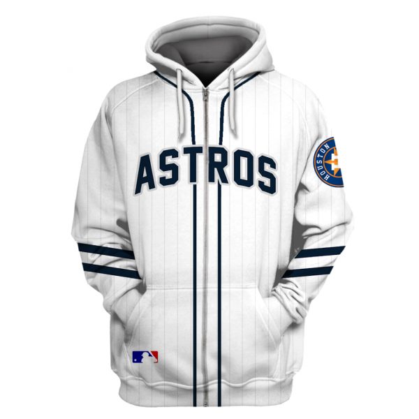 Houston Astros Personalized Unisex Zip Up Hoodie All Over Printed Unisex Zip Up Hoodie Us Size