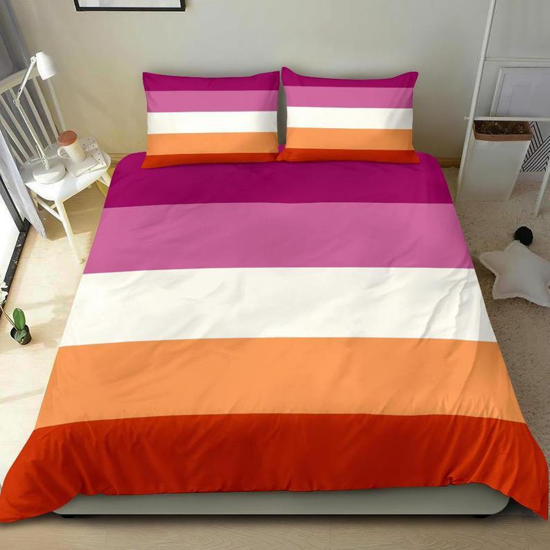 Lesbian Duvet Cover And Pillow Covers Lgbt Bedding Set Lesbian Bed Cover Justbeperfect Shop 3518