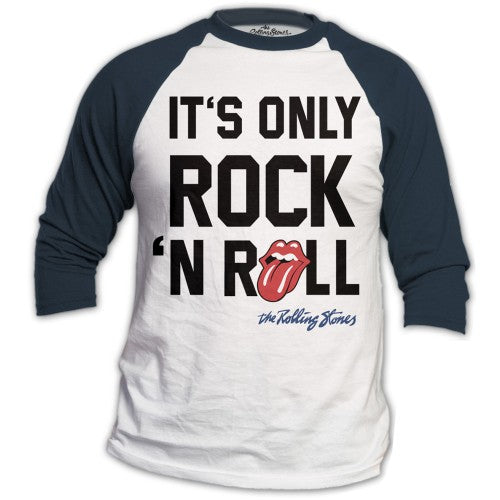 The Rolling Stones Unisex Raglan Tee Only Rock N’ Roll