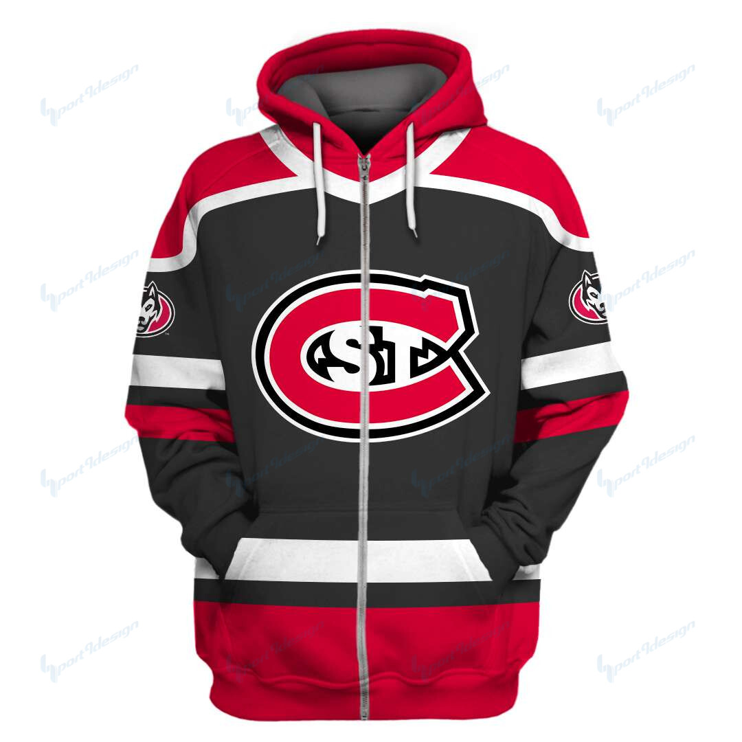 St Cloud State Huskies Limited Edition All Over Print Hoodie Sweatshirt Zip Hoodie T Shirt Unisex 849