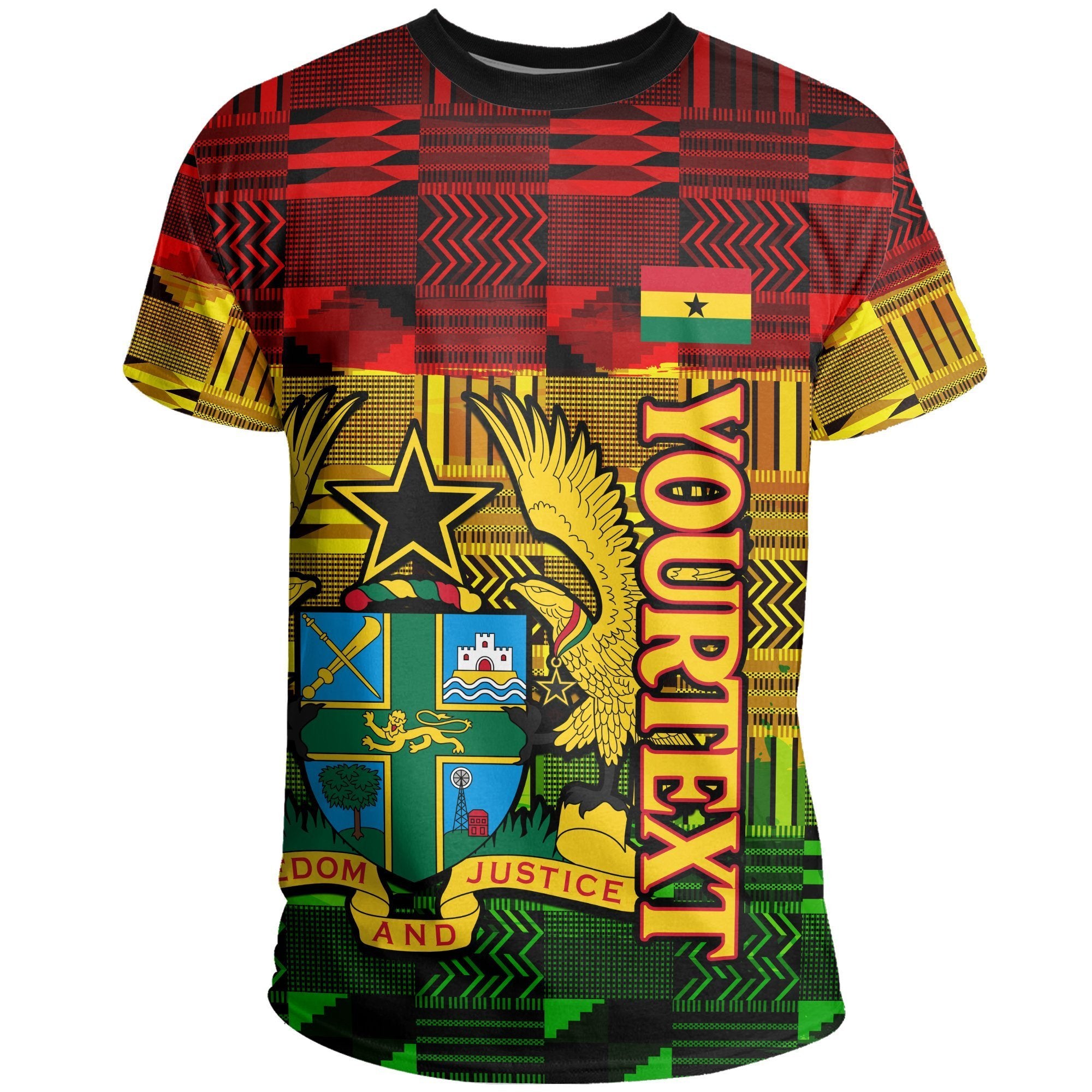 Greeklife T-Shirt – Ghana Kente Customize Tee