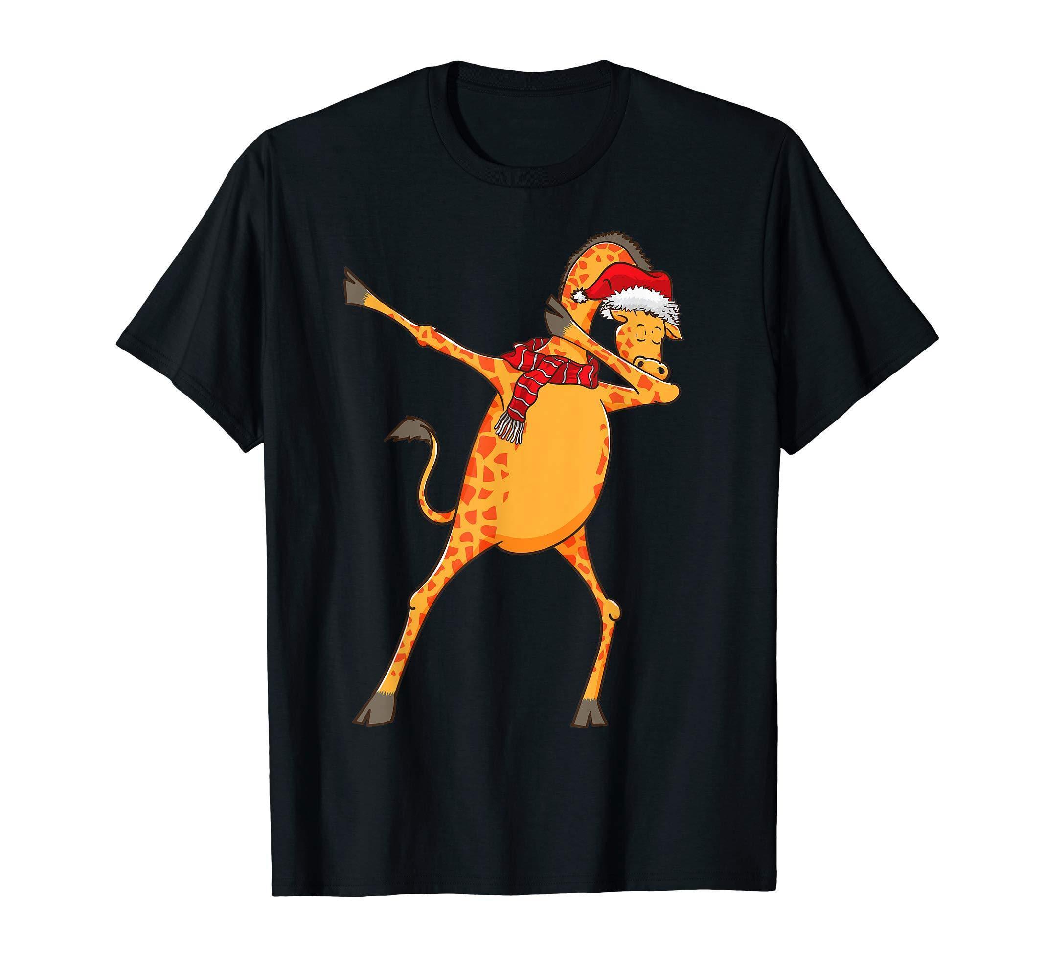 Dabbing Giraffe Cute Shirt Christmas Scarf Hat Dab Zoo Gift