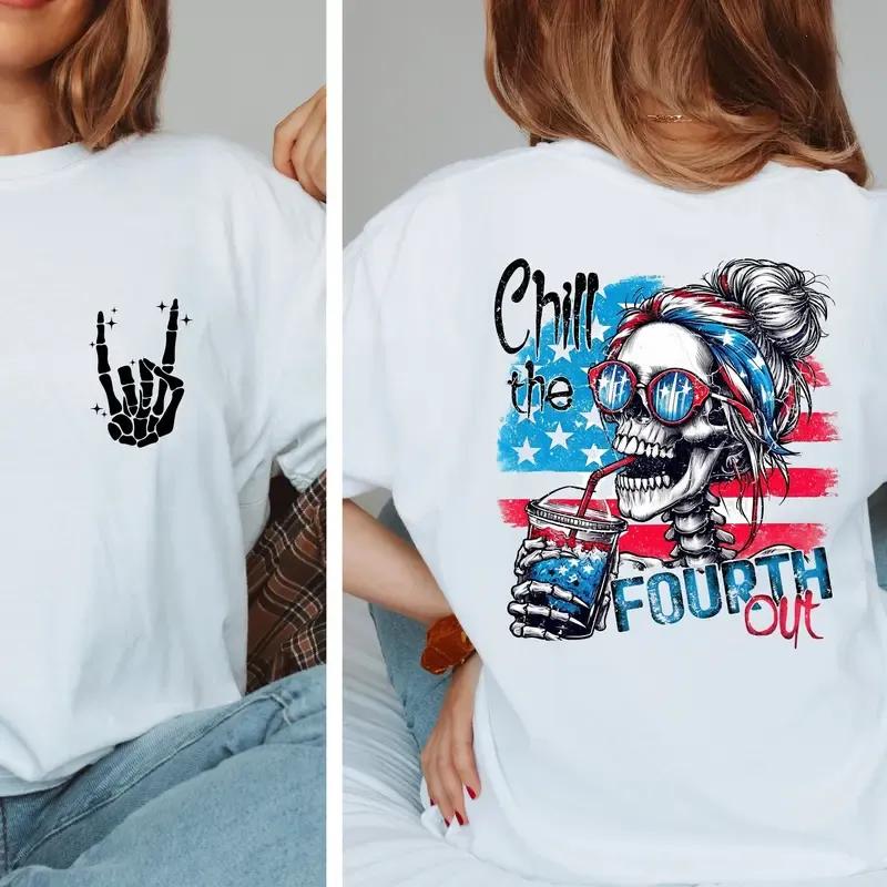 Funny 4th of July T-Shirt – Sweatshirt – Hoodie, Retro American Flag USA Tee, Independence Day Graphic Top for Men & Women, Patriotic Streetwear