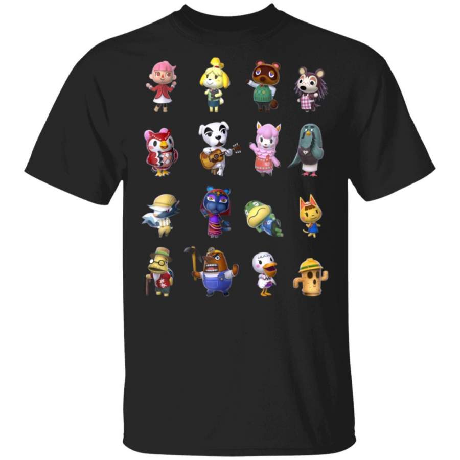 Animal Crossing Villagers Line Up Graphic T-Shirt