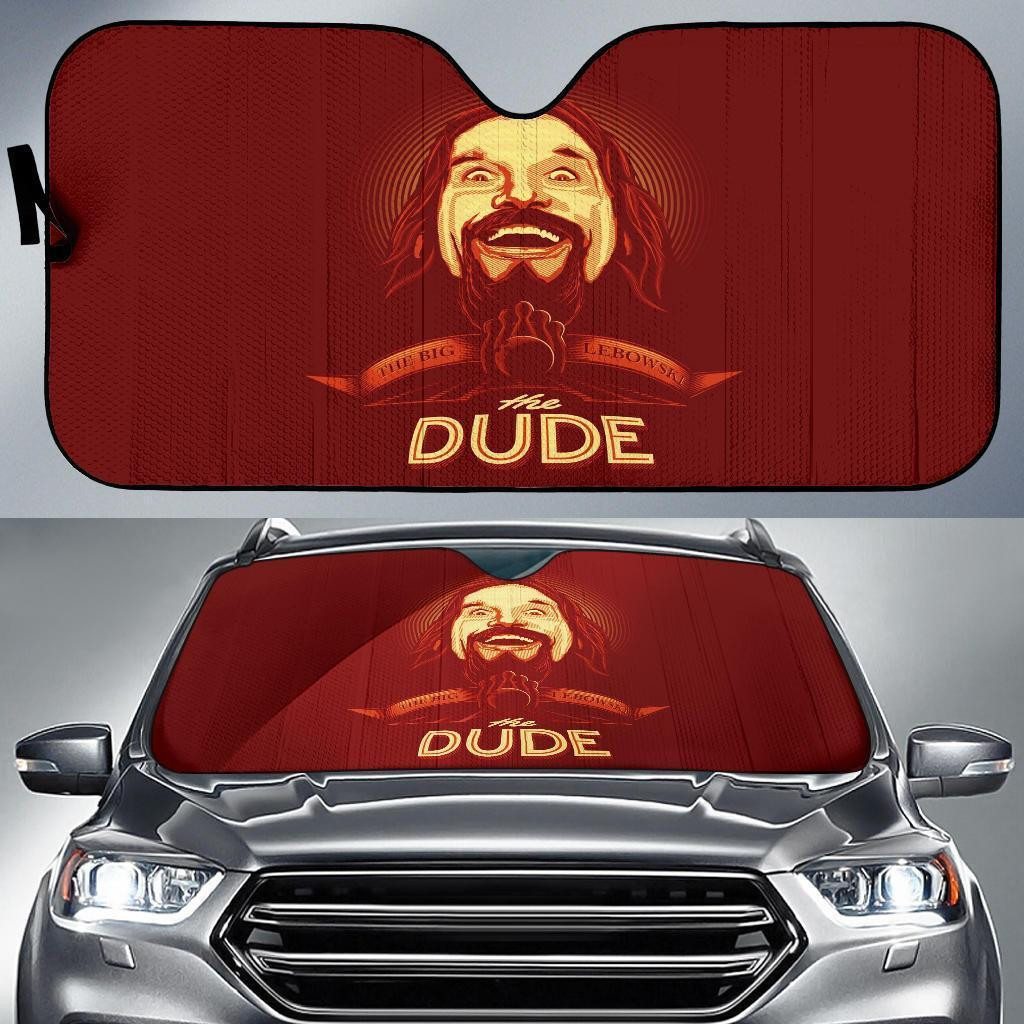 Big Lebowski Car Sun Shade 3D Printed Car Windshield Accessories Wakitee