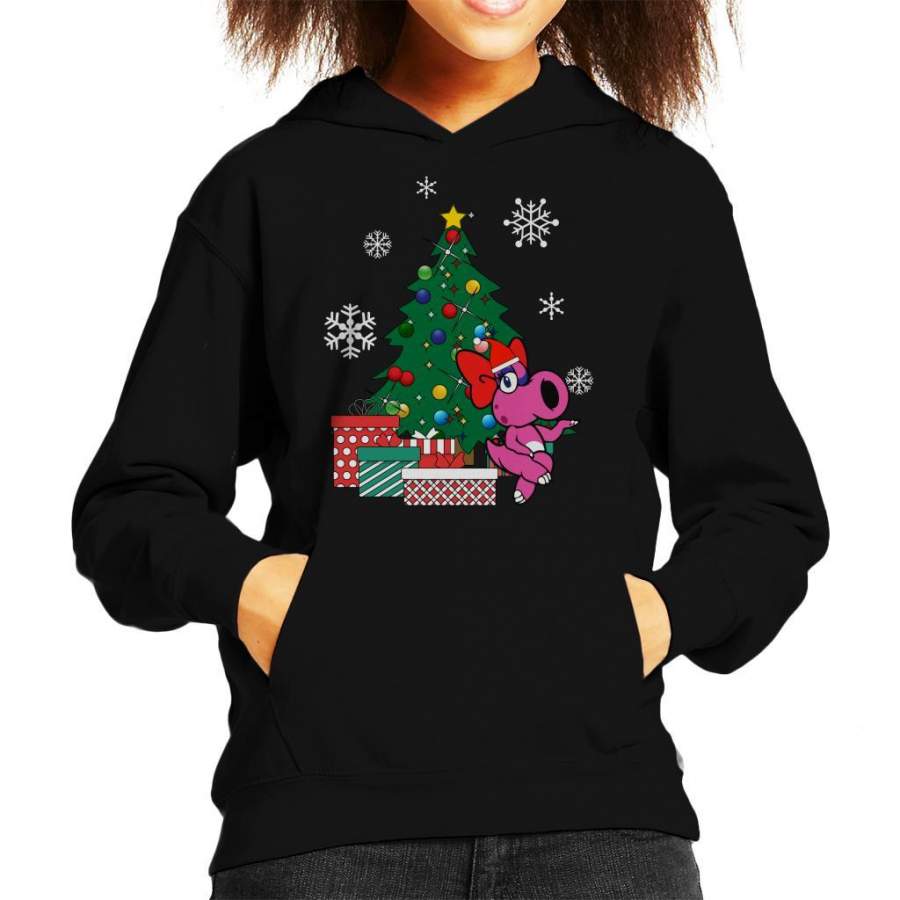 Birdo Around The Christmas Tree Mario Kid’s Hooded Sweatshirt
