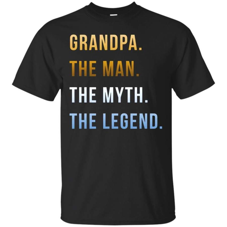 AGR Father s Day Tshirts Grandpa The Man The Myth The Legend  Hoodies Sweatshirts