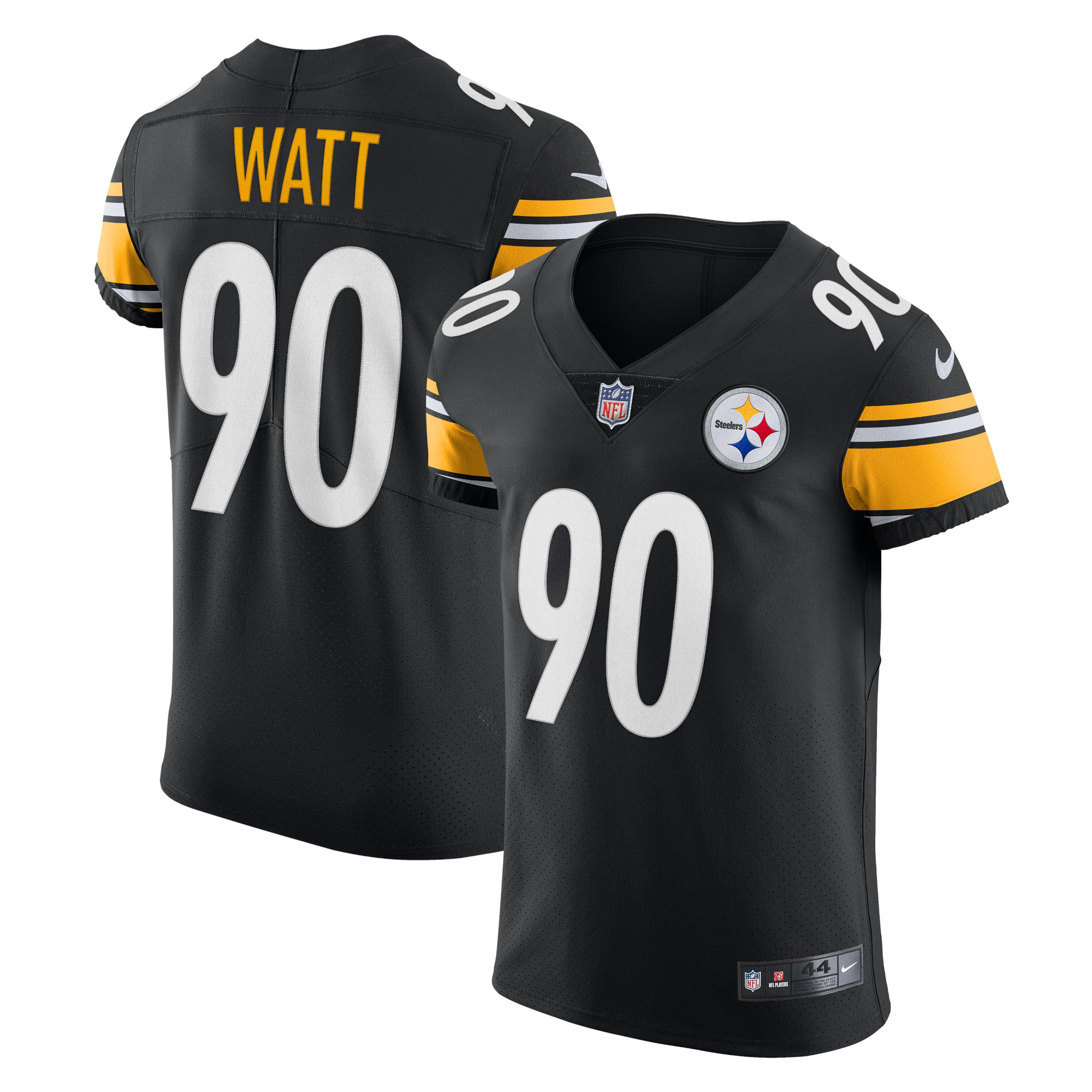 Men’s Pittsburgh Steelers T.J. Watt Black Vapor Elite Player Jersey