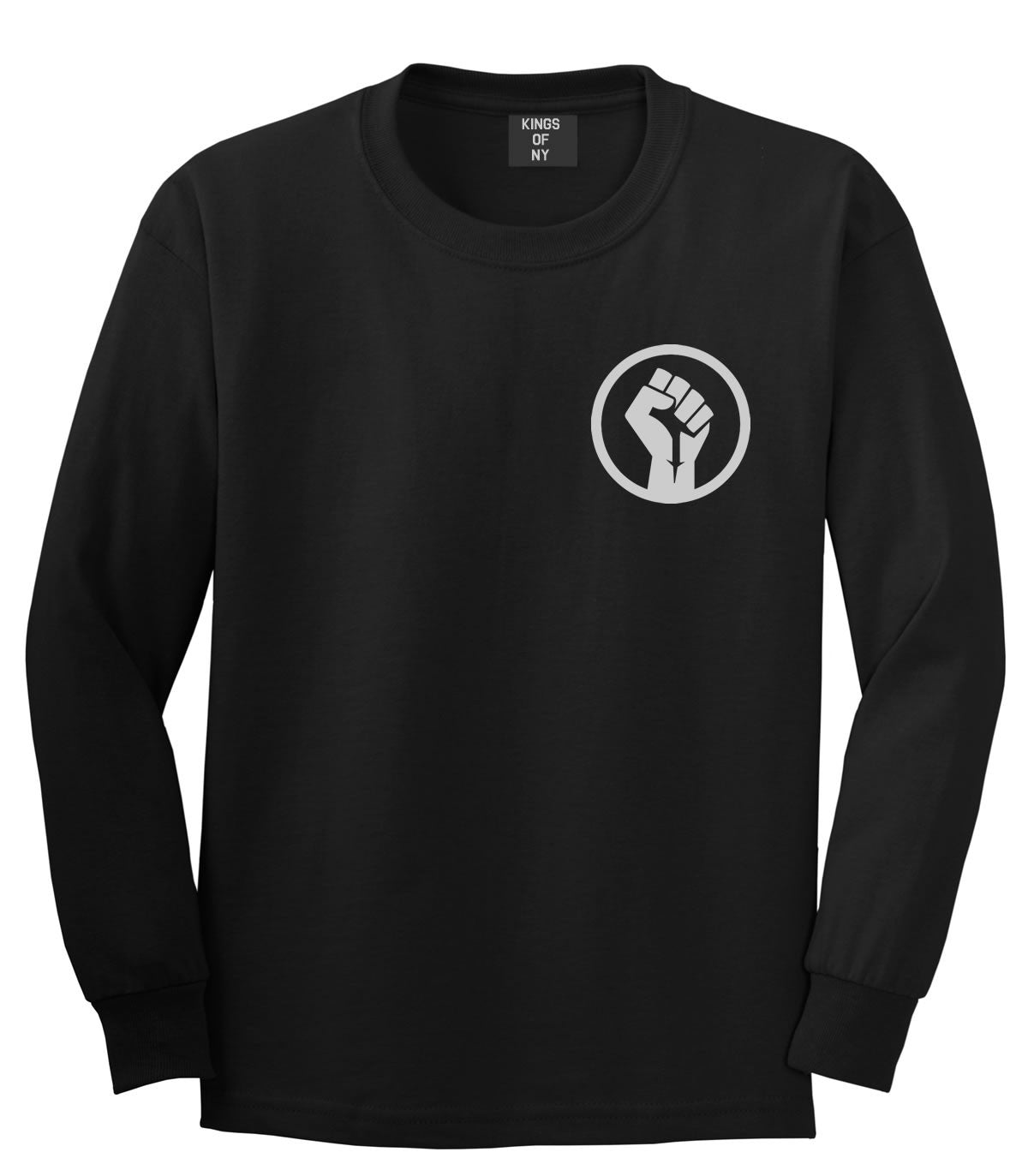 Black Power Fist Long Sleeve T-Shirt