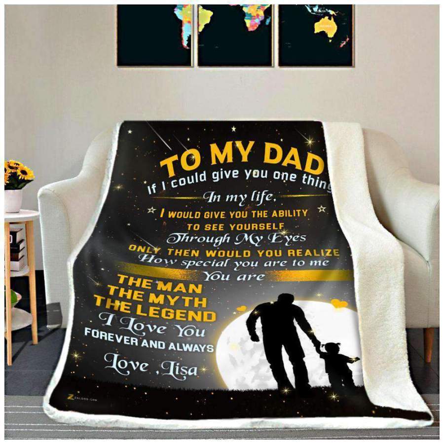 Gift For Dad The Man The Myth The Legend  Blanket