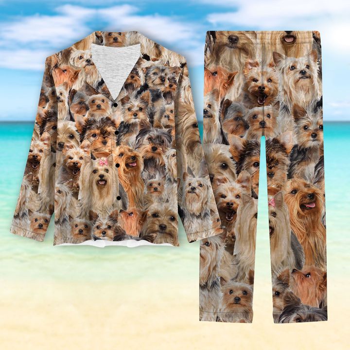 Long Sleeve Pajamas – Yorkshire Terrier Awesome
