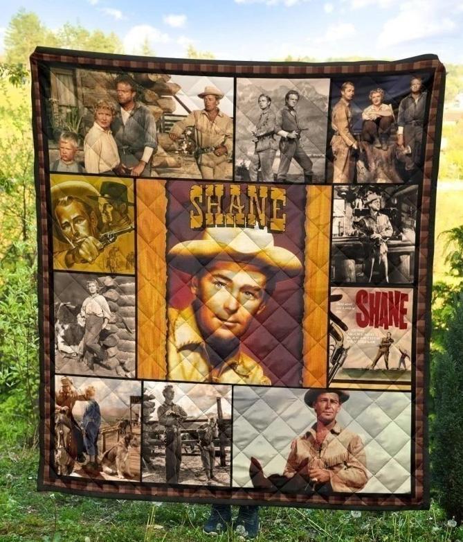 Vintage Shane 1953 Movies Quilt Blanket Fan Gift Idea