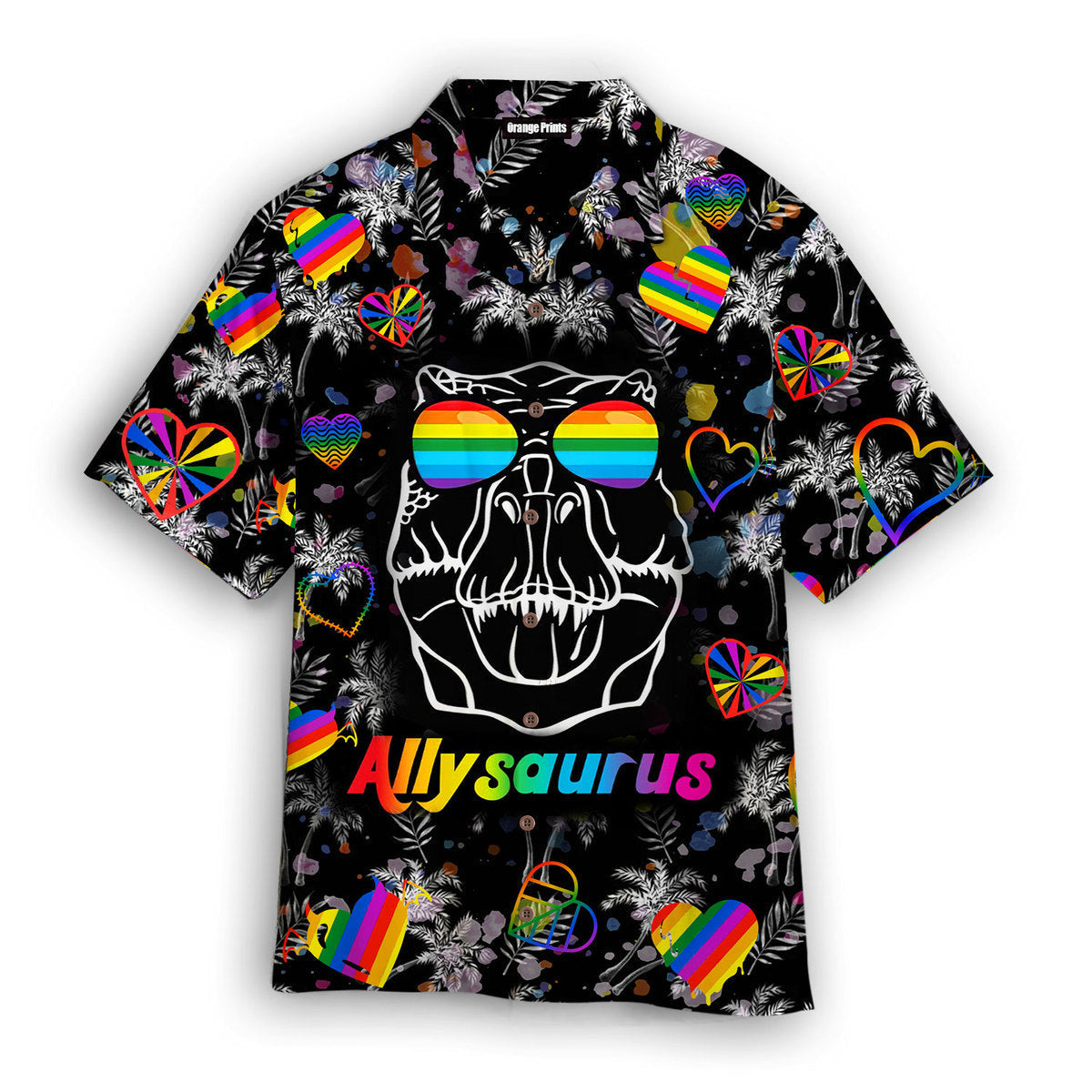 Lgbt Dinosaur Allysaurus Hawaii Shirt For Men And Women Ha100960